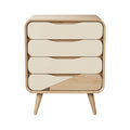 **Moderne Kast met 4 Lades en Houten Poten**