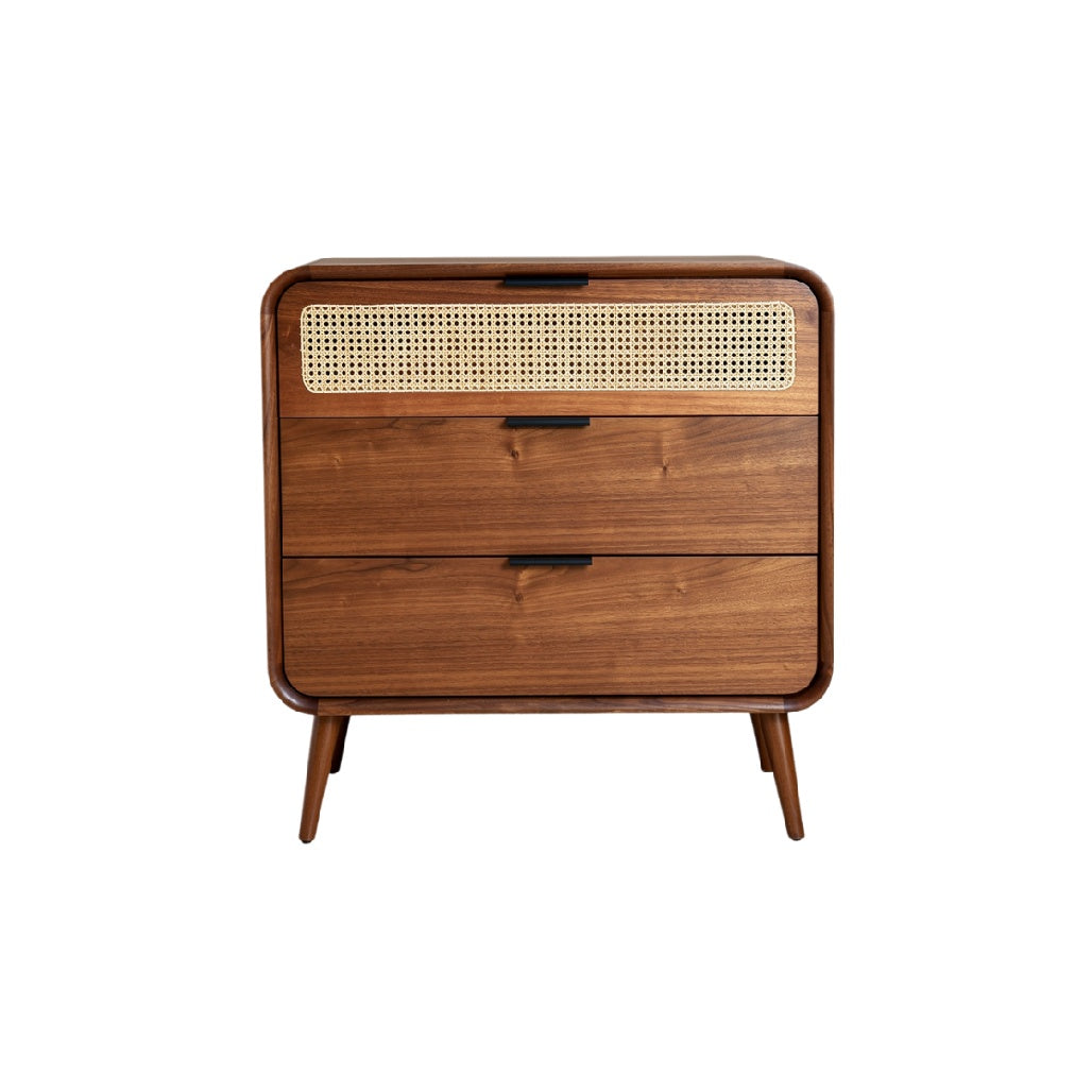 Houten Ladeblok met Rieten Gevlochten Front